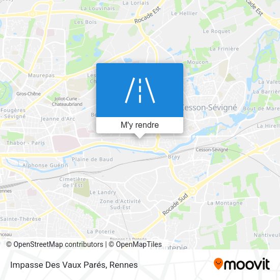 Impasse Des Vaux Parés plan