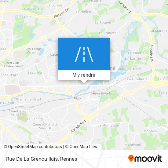 Rue De La Grenouillais plan