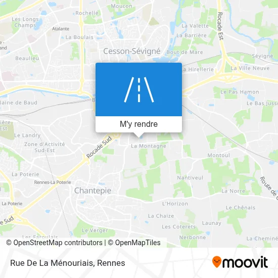 Rue De La Ménouriais plan