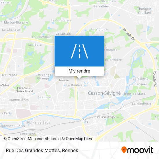 Rue Des Grandes Mottes plan