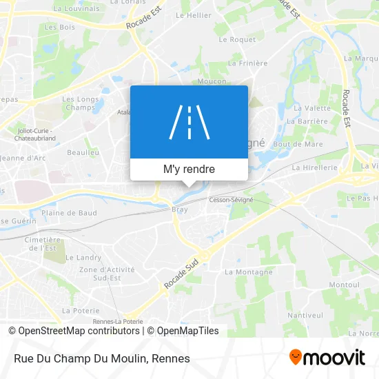 Rue Du Champ Du Moulin plan