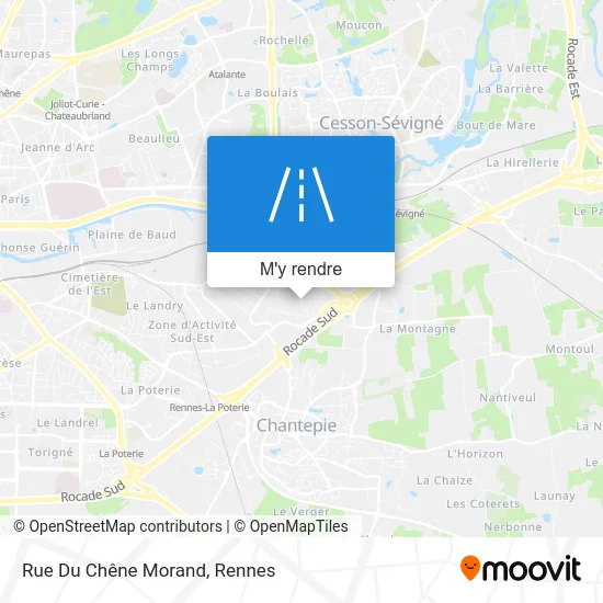 Rue Du Chêne Morand plan