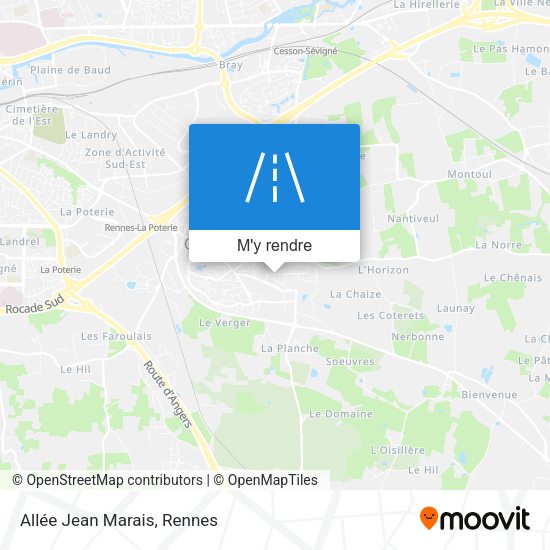 Allée Jean Marais plan