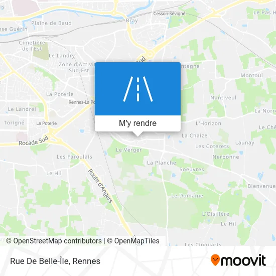 Rue De Belle-Île plan