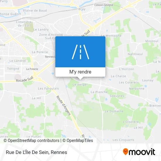 Rue De L'Île De Sein plan