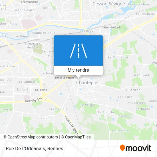 Rue De L'Orléanais plan