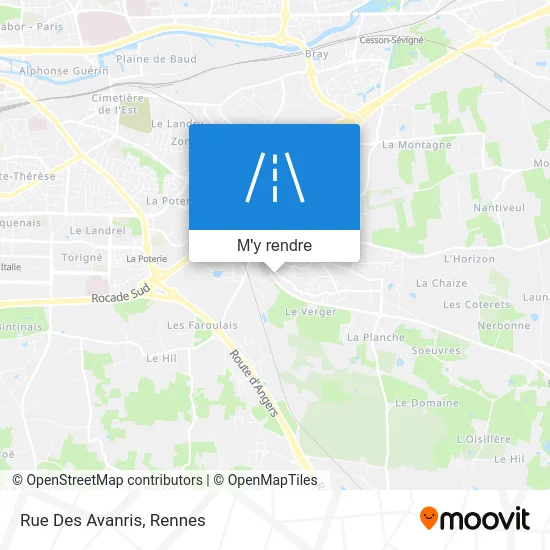 Rue Des Avanris plan