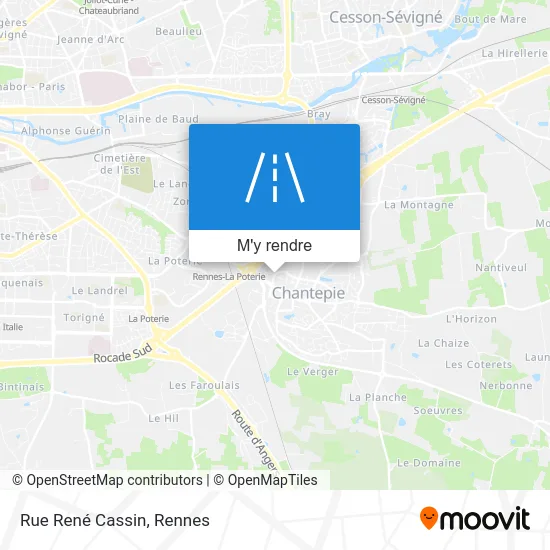 Rue René Cassin plan