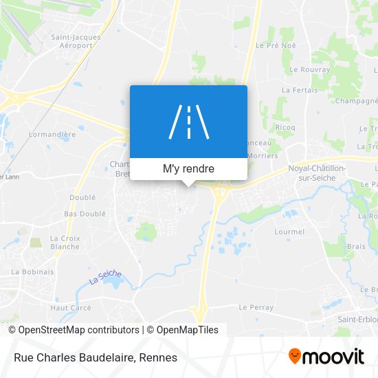 Rue Charles Baudelaire plan