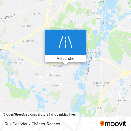 Rue Des Vieux Chênes plan