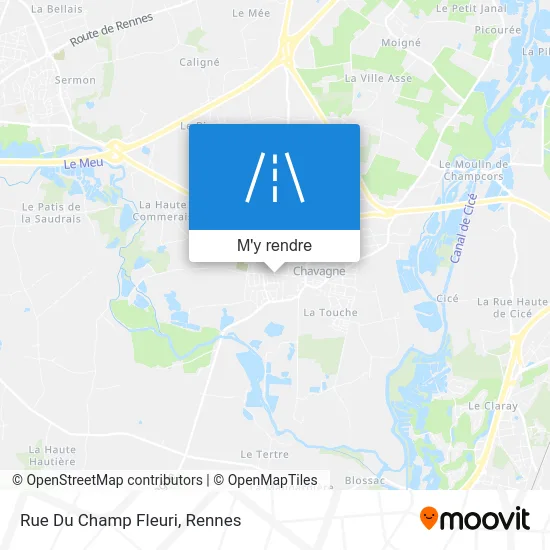 Rue Du Champ Fleuri plan