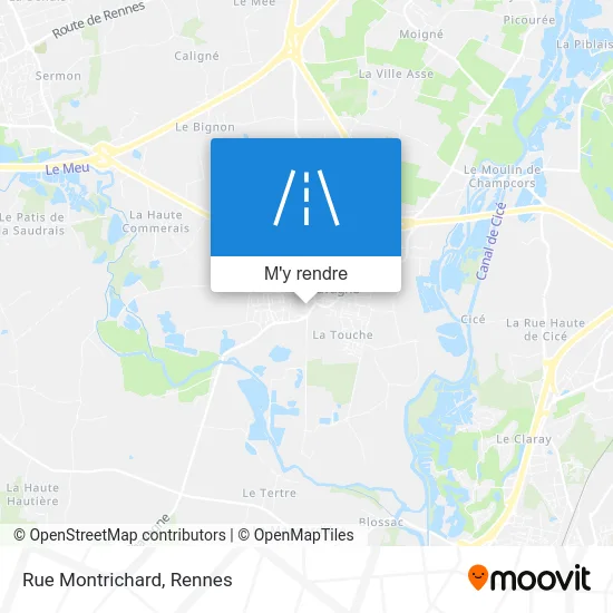 Rue Montrichard plan