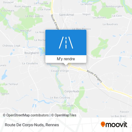 Route De Corps-Nuds plan