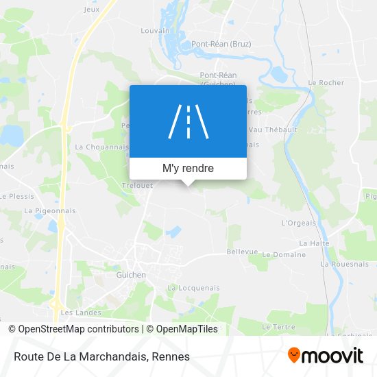 Route De La Marchandais plan