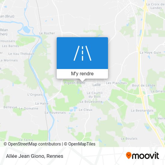 Allée Jean Giono plan