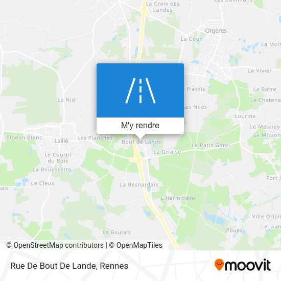 Rue De Bout De Lande plan