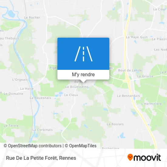 Rue De La Petite Forêt plan