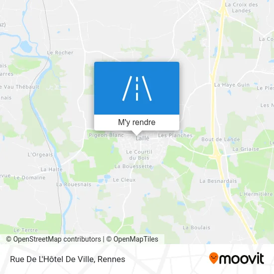 Rue De L'Hôtel De Ville plan