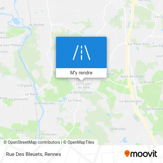 Rue Des Bleuets plan