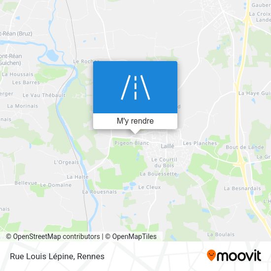 Rue Louis Lépine plan