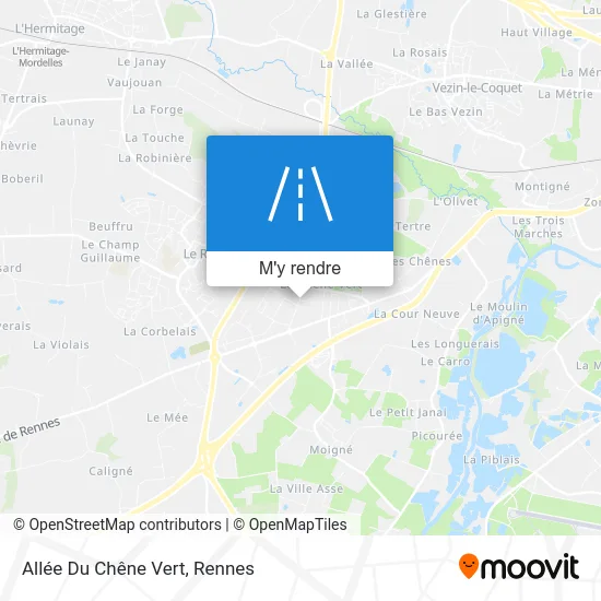 Allée Du Chêne Vert plan