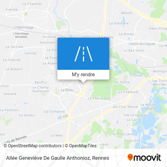 Allée Geneviève De Gaulle Anthonioz plan
