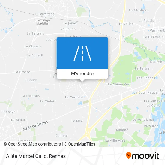 Allée Marcel Callo plan