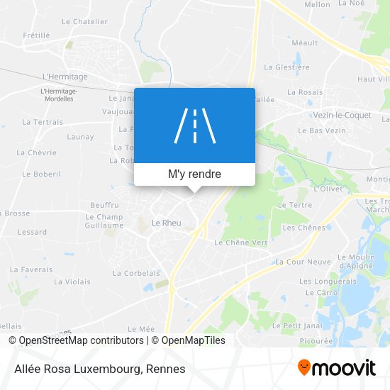 Allée Rosa Luxembourg plan
