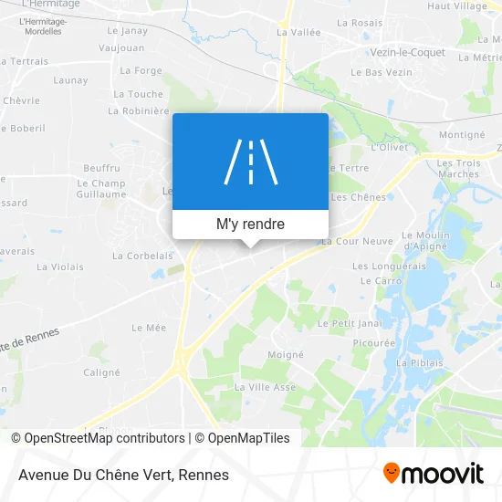 Avenue Du Chêne Vert plan