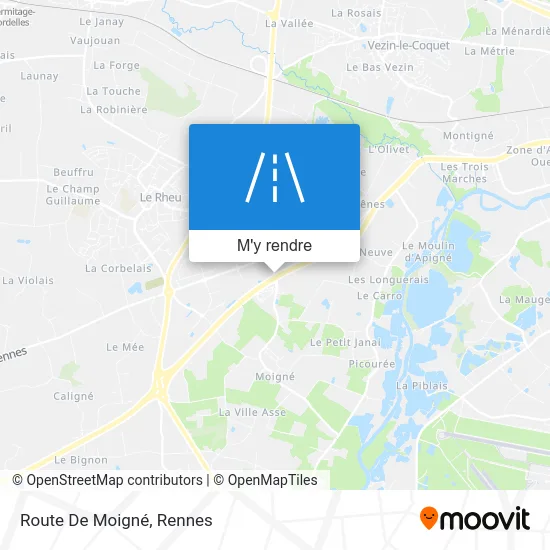 Route De Moigné plan