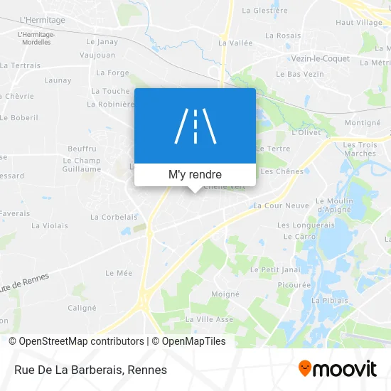 Rue De La Barberais plan