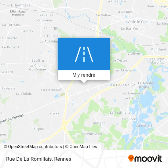 Rue De La Romillais plan