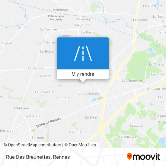 Rue Des Breunettes plan