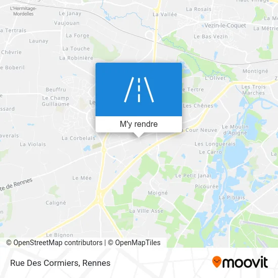 Rue Des Cormiers plan