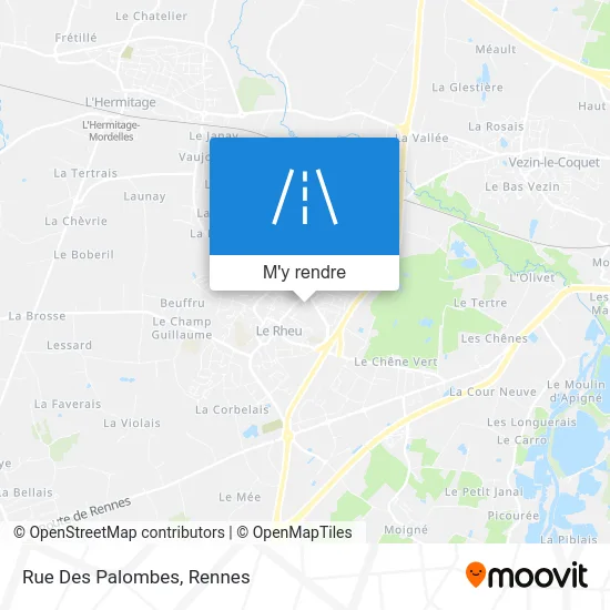 Rue Des Palombes plan