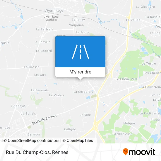 Rue Du Champ-Clos plan