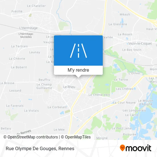 Rue Olympe De Gouges plan