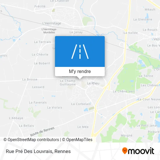 Rue Pré Des Louvrais plan