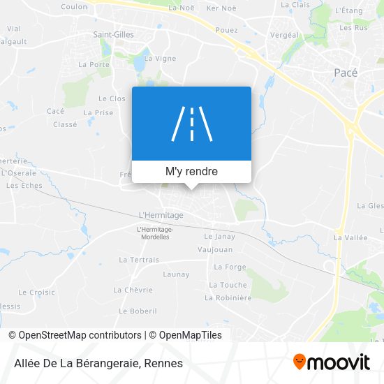 Allée De La Bérangeraie plan
