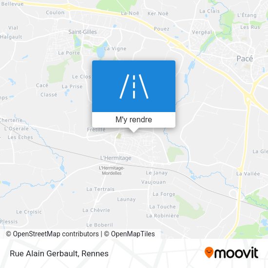 Rue Alain Gerbault plan