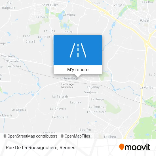 Rue De La Rossignolière plan