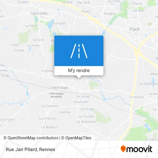 Rue Jan Pilard plan