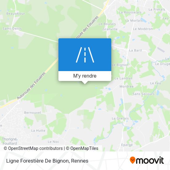 Ligne Forestière De Bignon plan