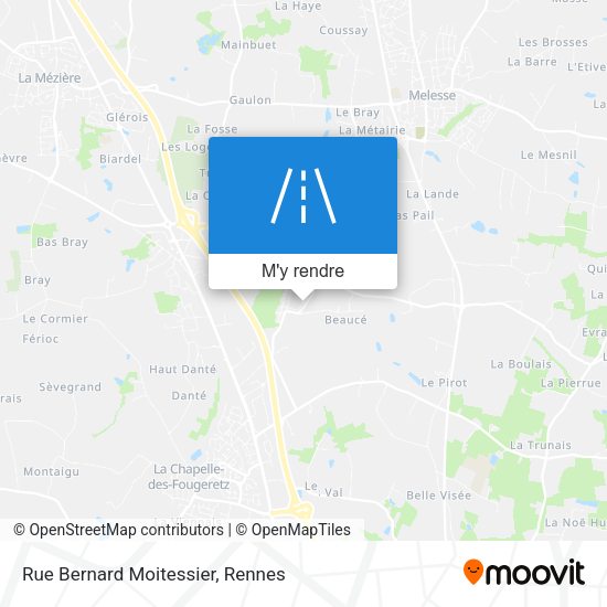 Rue Bernard Moitessier plan