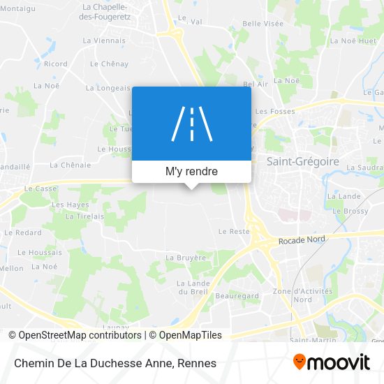 Chemin De La Duchesse Anne plan