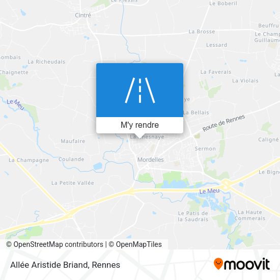 Allée Aristide Briand plan