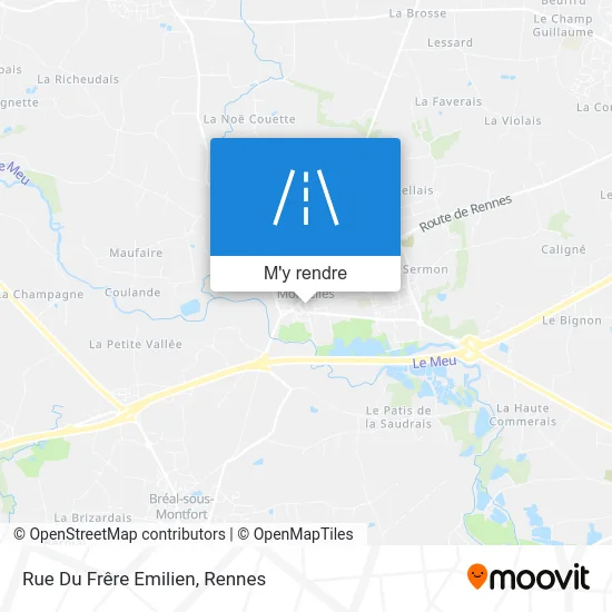 Rue Du Frêre Emilien plan