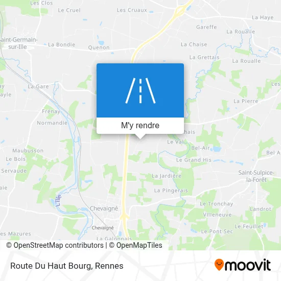 Route Du Haut Bourg plan