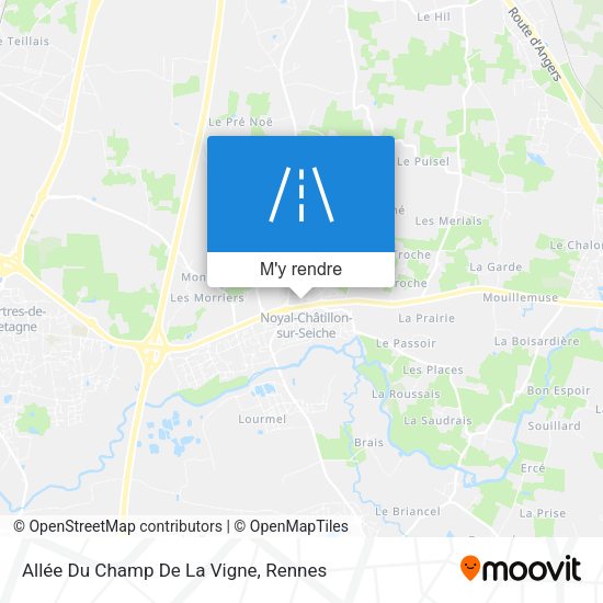 Allée Du Champ De La Vigne plan