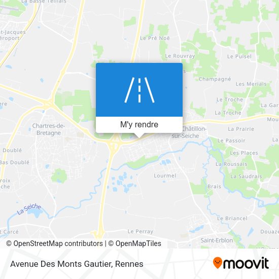 Avenue Des Monts Gautier plan
